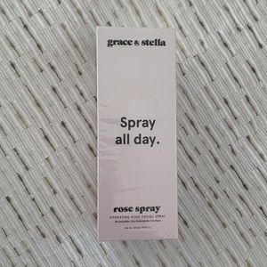 GRACE & STELLA HYDRATING ROSE FACIAL SPRAY, 240ml / 8.11 fl oz (Brand New, BNIB)